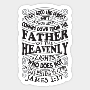 James 1:17 Sticker